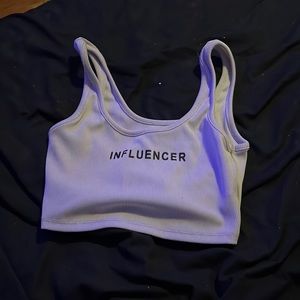 Woman’s white crop top $12